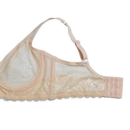 YBCG New Ultra Thin Women Bra Sexy See Through Lace Bras Mesh Perspective Wire Transparent A B C D DD E DDD F 70 75 80 85 90 95