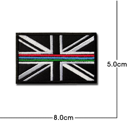 United Kingdom Flag Embroidery ENGLAND Patch PVC hook loop Great Britain National UK GB Flags Patches Embroidered Badges