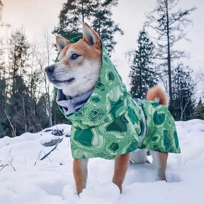 Winter Pet Dog Clothes for Large Dogs Warm Waterproof Dog Clothing Coat Thicker Cotton Padded Dog Jacket Pitbull French Bulldog