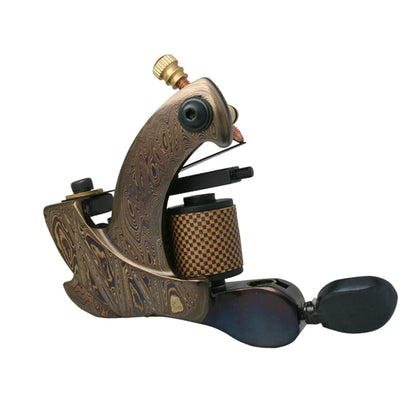 Damascus Tattoo machine  tattoo machine gun handmade machine liner shader 10 wraps tattoo
