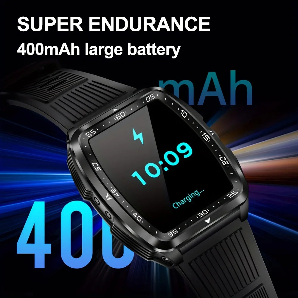 SENBONO KT83 Outdoor Sports Square Smart watch Answer Call Big Battery Fitness Tracker Waterproof Smartwatch Men for IOS Android