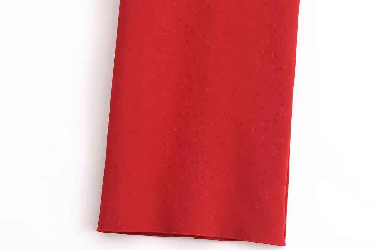 Women 2025 Spring New Chic Fashion Stretch Mid-Waist Midi Skirt Vintage Casual Female Long Skirts Mujer