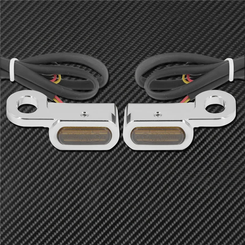 Motorcycle LED E Mark Turn Signal Light Indicator Mini Running Lamp For Harley Softail Touring Sportster XL 883 1200 FLHX Fatboy