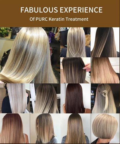 PURC 300ML Professional Keratin Hair Treatment Smoothing Repairing Frizz Curly Hair Straightening Brazilian Keratin Hair Care