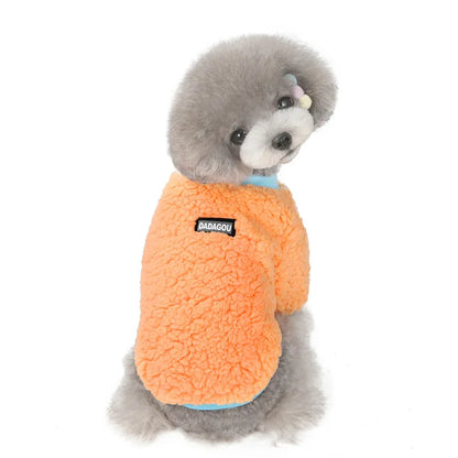 Winter Pet Dog Sweater Polar Fleece Warm Dog Clothes for Small Dog Coat Thicker French Bulldog Clothes Chihuahua Dog Accessories