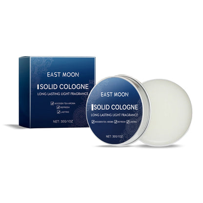 East Moon Solid Balm (Men's Cologne) Men's Charm Solid Balm Fresh and Natural Portable Long-lasting Fragrance Balm