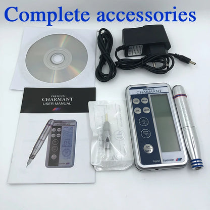 Dermografo Charmant 2/3 Permanent Makeup Machine Kits New Digital Microblading MTS Pen For Eyebrow Lip Eyeliner Liner Shader