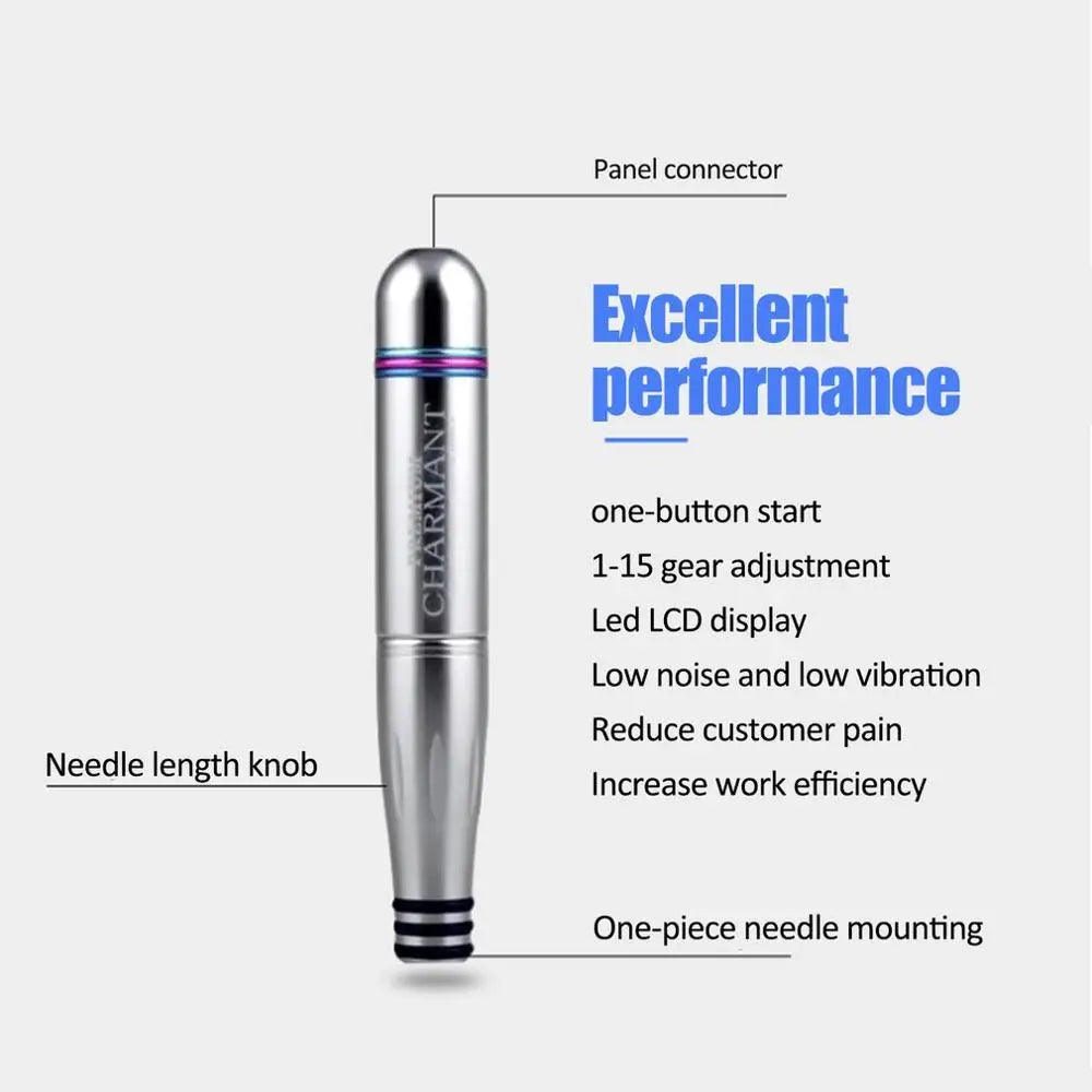 Dermografo Charmant 2/3 Permanent Makeup Machine Kits New Digital Microblading MTS Pen For Eyebrow Lip Eyeliner Liner Shader