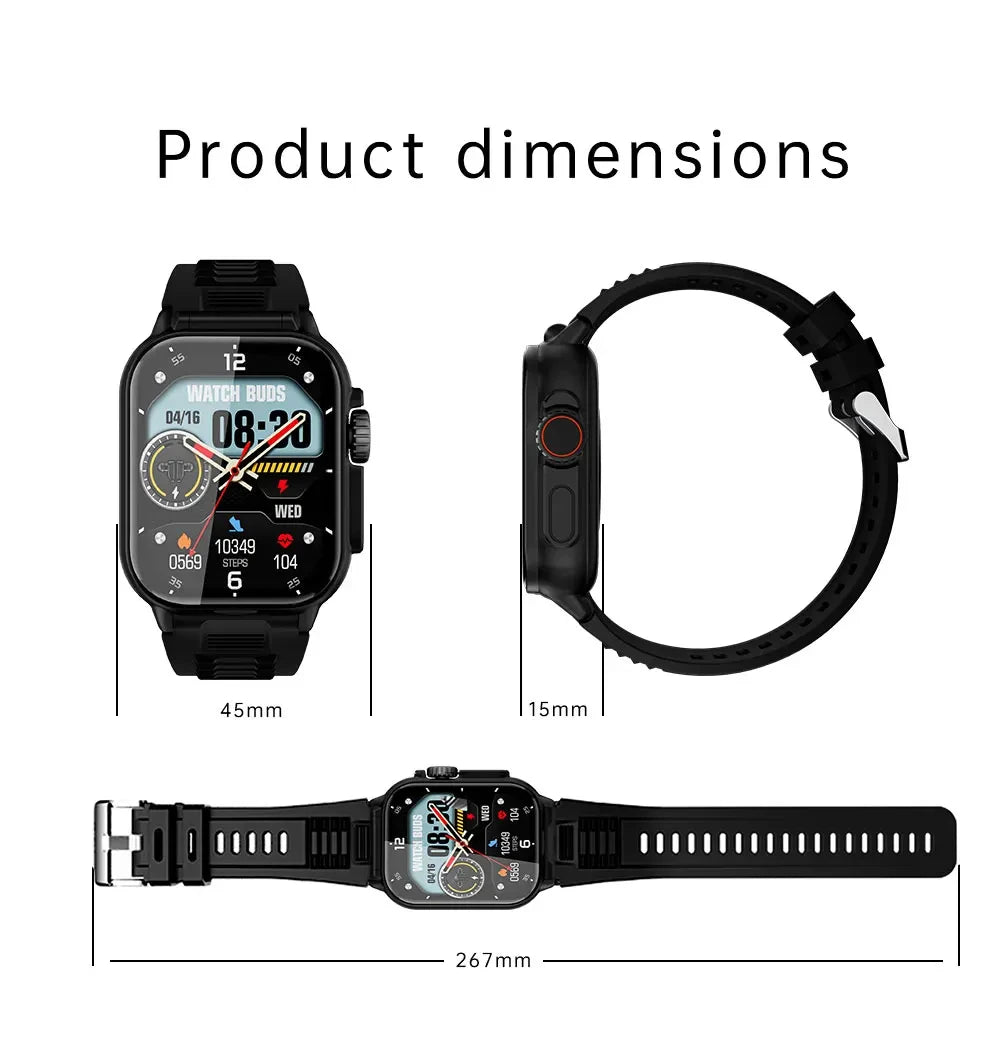 2025 NEW G8 Buds Stylish TWS 2 in 1 True Wireless Earphone Smart Watch BT 5.3 High Stability Connection Long Play Time