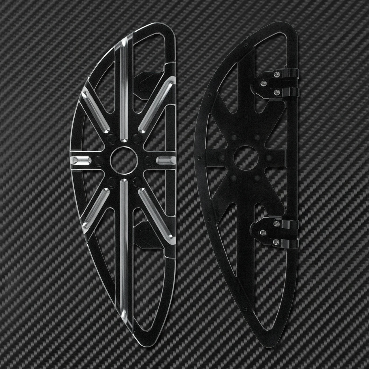 Motorcycle Floorboard Front Rear Footrest Driver Footpeg Passenger Pedal For Harley Touring Electra Street Glide Dyna Softail FL
