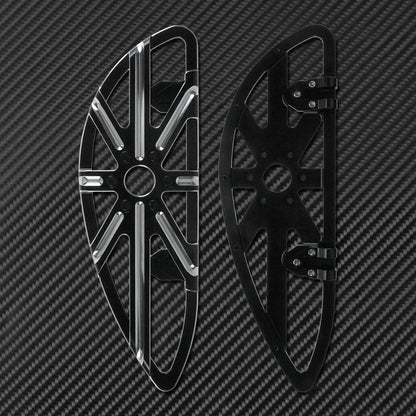 Motorcycle Floorboard Front Rear Footrest Driver Footpeg Passenger Pedal For Harley Touring Electra Street Glide Dyna Softail FL