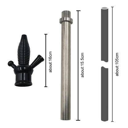 Aluminun Shisha Narguile  Hookah Stem Kit for Wine Bottle Large Hookah Chicha Most Of Bottle Cachimbas Nargile Accessories