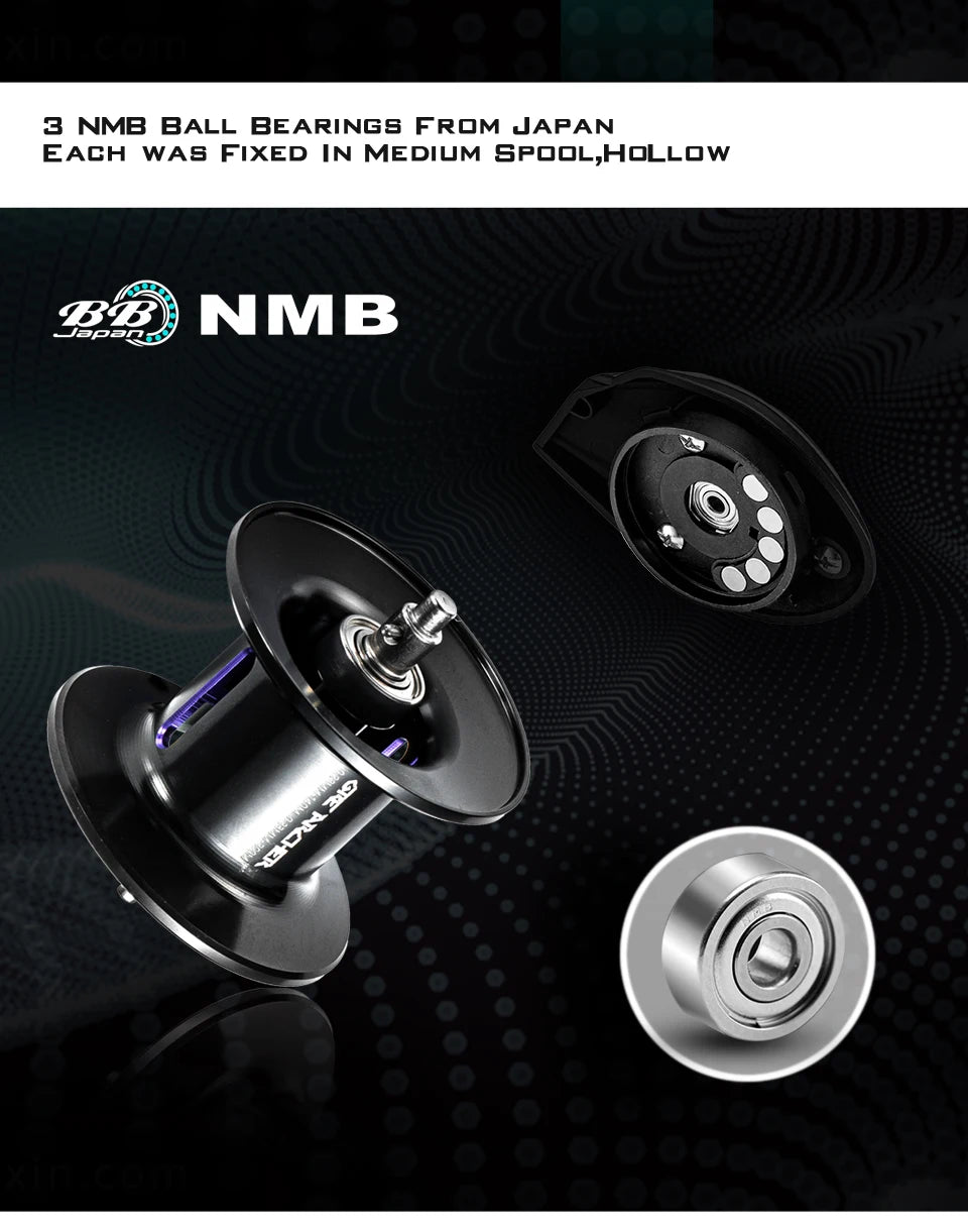 Soloking GKA200 Pro Baitcasting Reel Fishing Reels 9KG Drag Power 6+1 BB Drag Clicker Sound Baitcaster Reel 베이트 릴