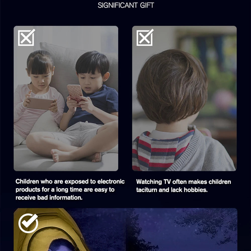Professional Astronomical Telescope, 875X Reflective Monocular, Astronomic HD, Space Stargazing, Bird Watching, Gift for Kids