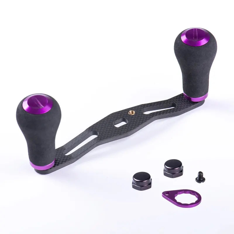 ARTSEA New 1 K Carbon Fiber Fishing Reel Handle EVA Knob for Baitcasting Reel DIY Fish Accessories Lure Tool