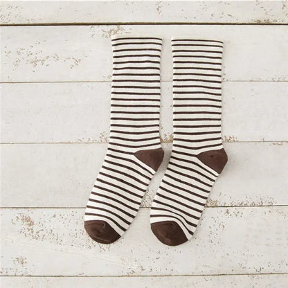 Women Socks New Autumn Winter Fashion Harajuku Colorful Striped Socks Cotton Thick Warm Long Funny Crew Sock Korean Style Meias