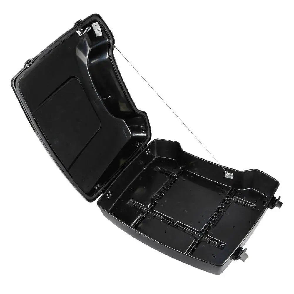 Motorcycle 5.5" Razor Trunk +Top Rack & Backrest For Harley Touring  Road King Street Electra Glide 1997-2013 2012
