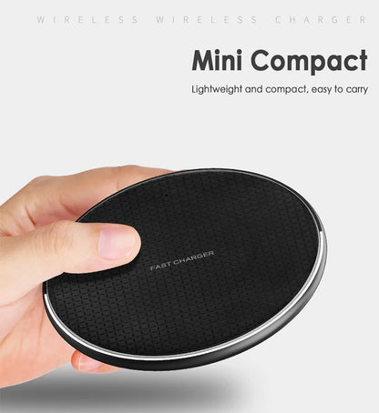 15W Wireless Charger Fast Charging Pad for Samsung S20 S10 Note 20 10+ S9 iPhone 11 12 Pro Xs Max X 8 Metal Wireless Charge Dock
