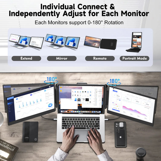 OEM S2  Portable Screen Laptop Screen Extender 14'' Inch 1080P Full HD Portable Monitor for Laptop Dual Monitors Display