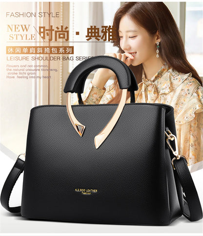 GENUINE VANDERWAH High Quality Pu Leather Casual Tote Luxury Handbags Women Bags Designer Shoulder Crossbody Bags for Women 2025