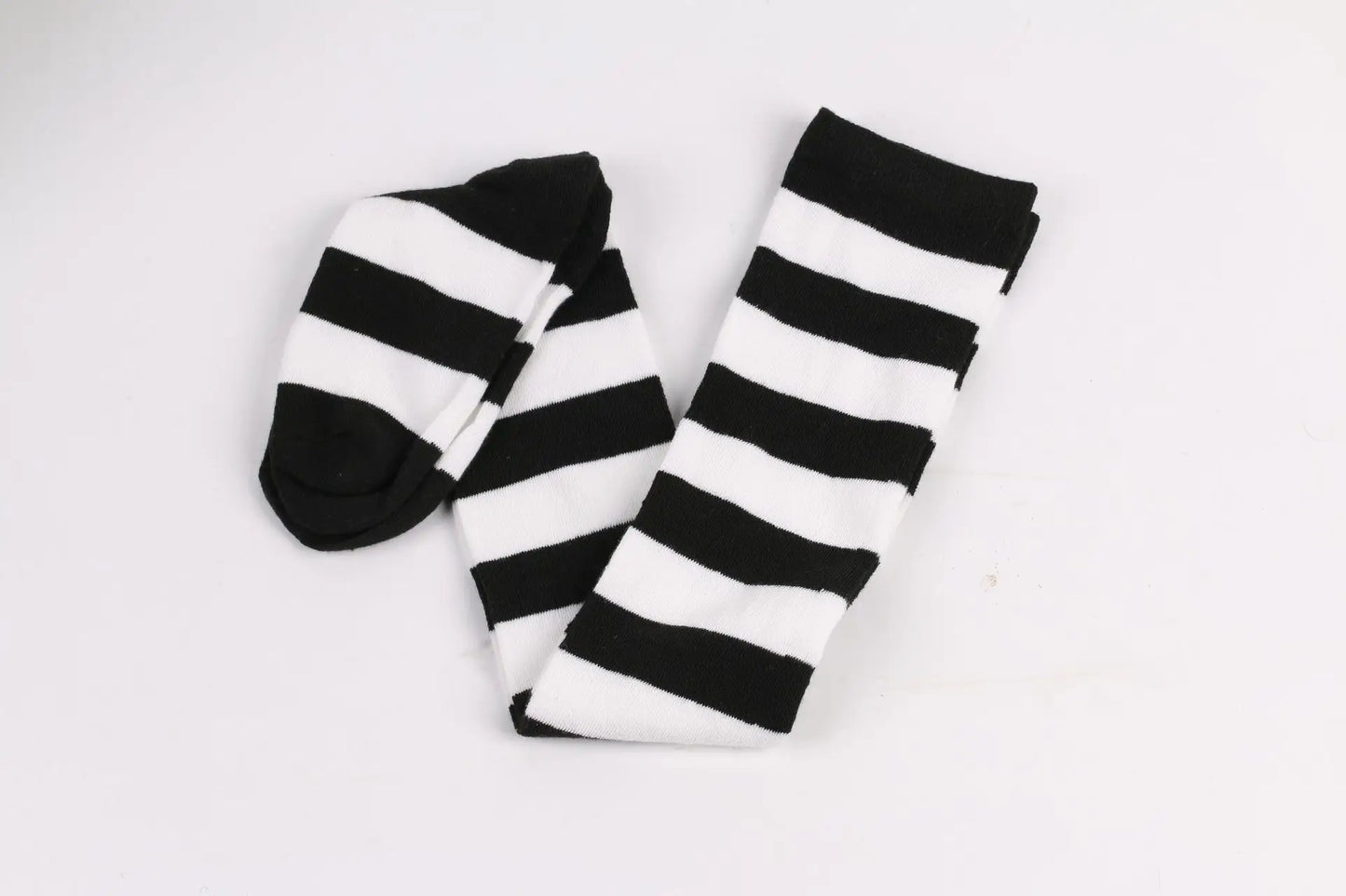 Womens Striped Thigh High Stockings Ladies Girls Black White pink Long Over Above Knee Socks femboy Cosplay Lolita Harajuku Y2k