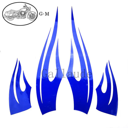Flame Decals Fairing Vinyls Stickers For Harley Touring Street Glide Electra Glide Ultra Classic Trike Models