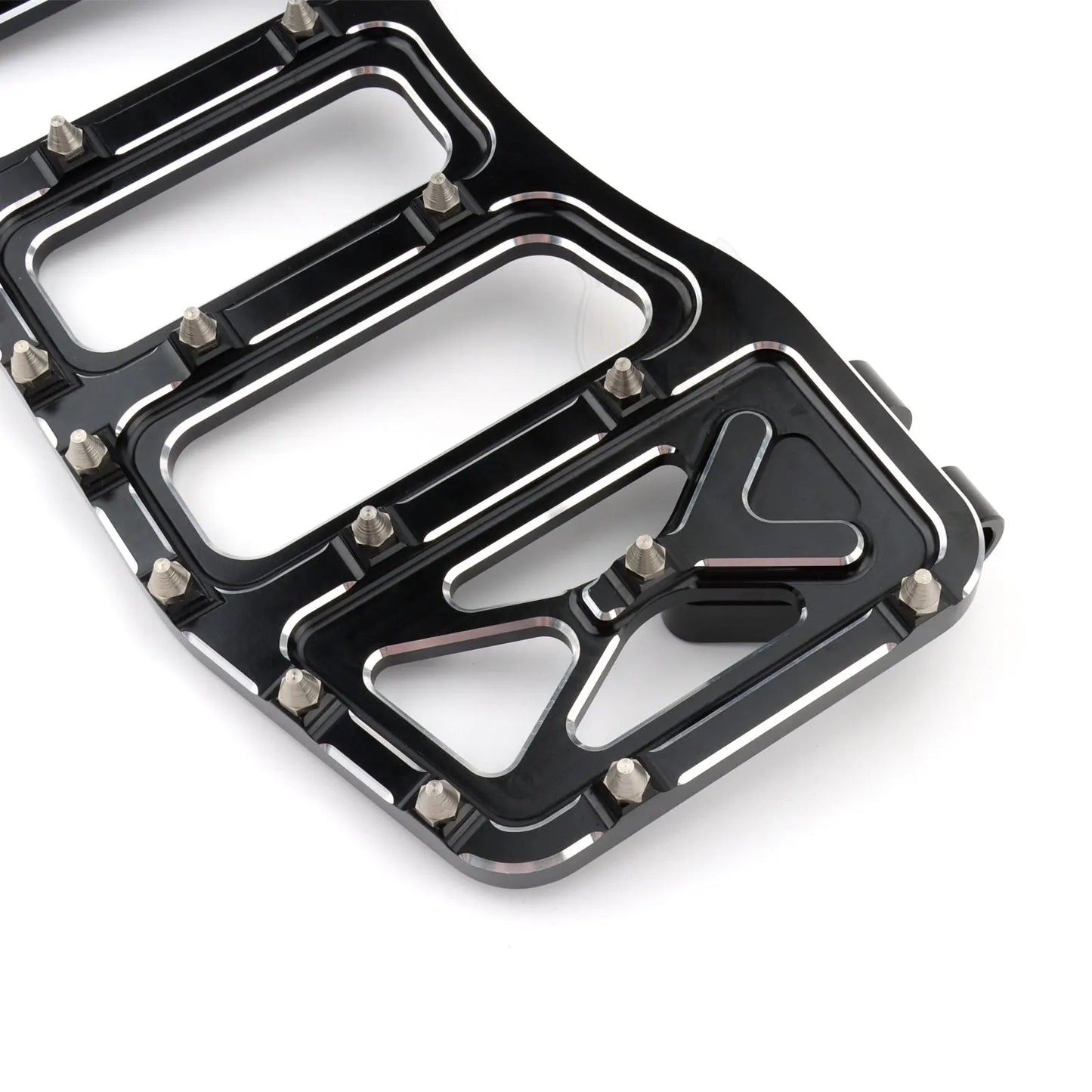 Wide Floorboards MX Foot Pegs Footrest Driver Pedals for Harley Touring Road King Street Glide 86-2023 Softail Fatboy Dyna FLD