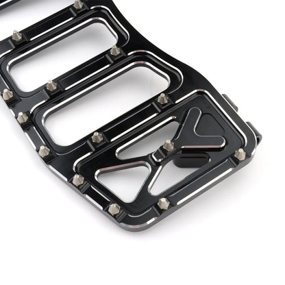 Wide Floorboards MX Foot Pegs Footrest Driver Pedals for Harley Touring Road King Street Glide 86-2023 Softail Fatboy Dyna FLD