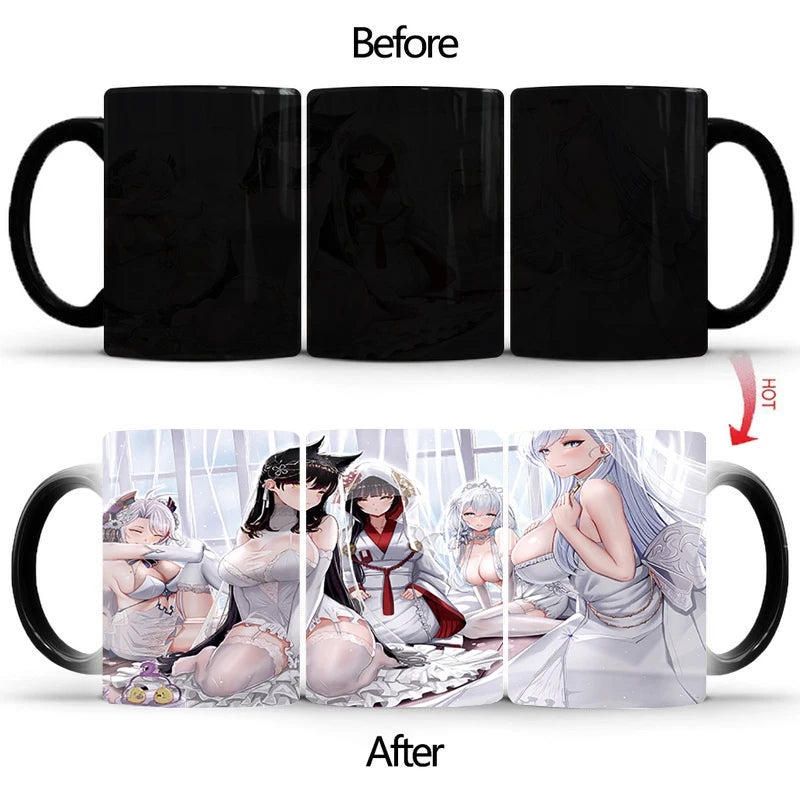 Magic Mug Mysterious Pattern of Surprise Cup BSKT-015 Sublimation Blanks Original Mugs Coffee Cups Color Change Mug Anime Custom