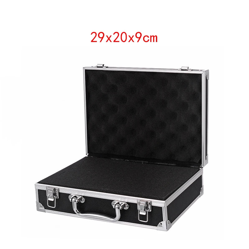 ToolBox Portable Aluminum Safety Equipment Toolbox Instrument Case Storage Box Suitcase Impact Resistant Case with Sponge