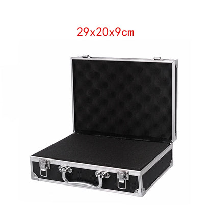 ToolBox Portable Aluminum Safety Equipment Toolbox Instrument Case Storage Box Suitcase Impact Resistant Case with Sponge