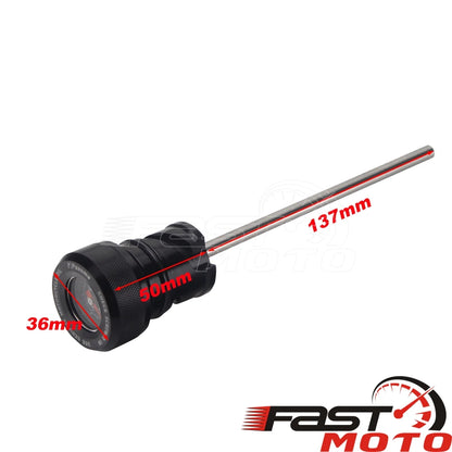 Motorcycle Oil Temperature Dipstick Oil Plug Temp Gauge Cap for Harley Softail Breakout FXBRS FXBR Deluxe FLDE Fat Street Bob
