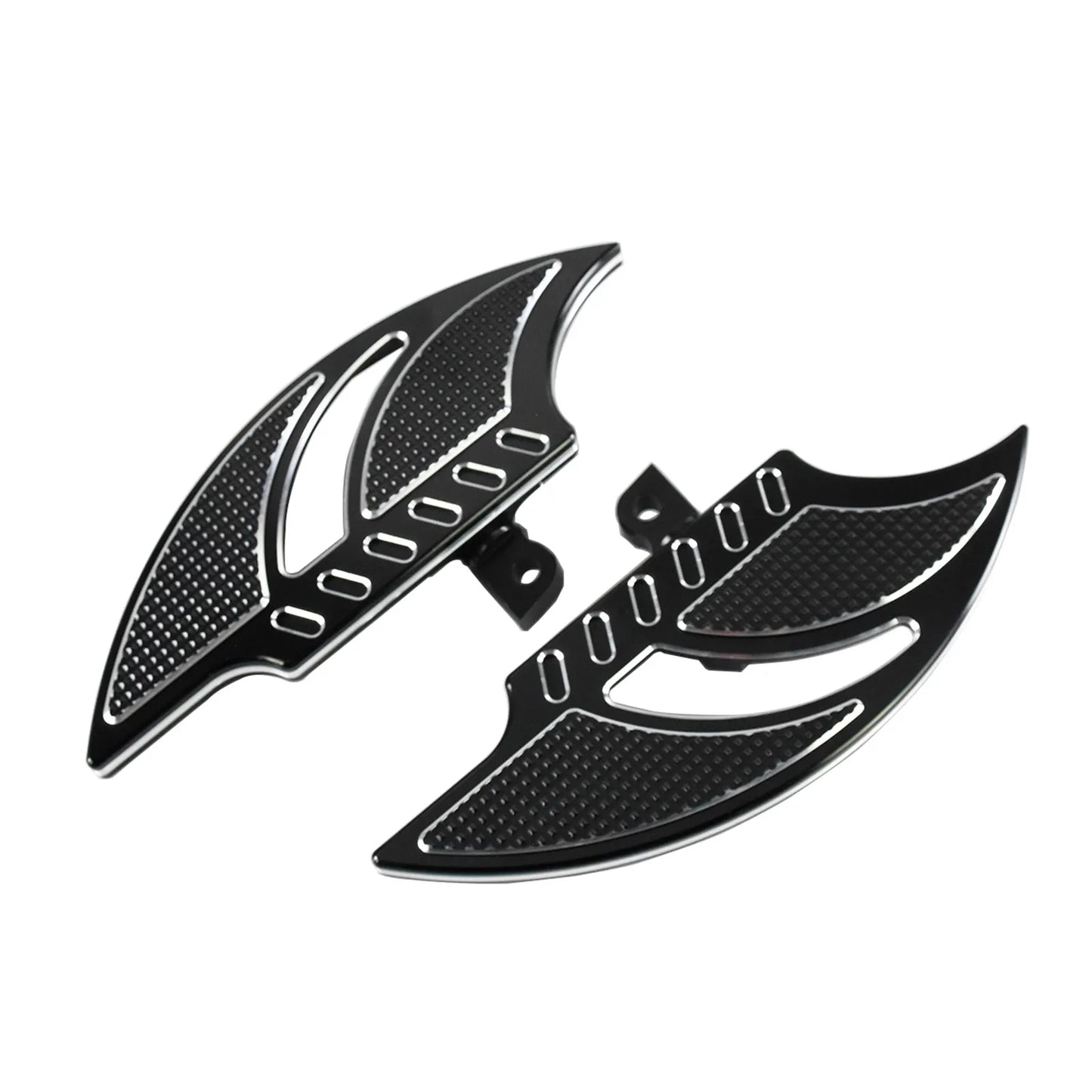 Motorcycle Front Floorboards Passenger Footboard Male Mount Foot Pegs Black/Chrome Footrest For Harley Softail Dyna XL Touring