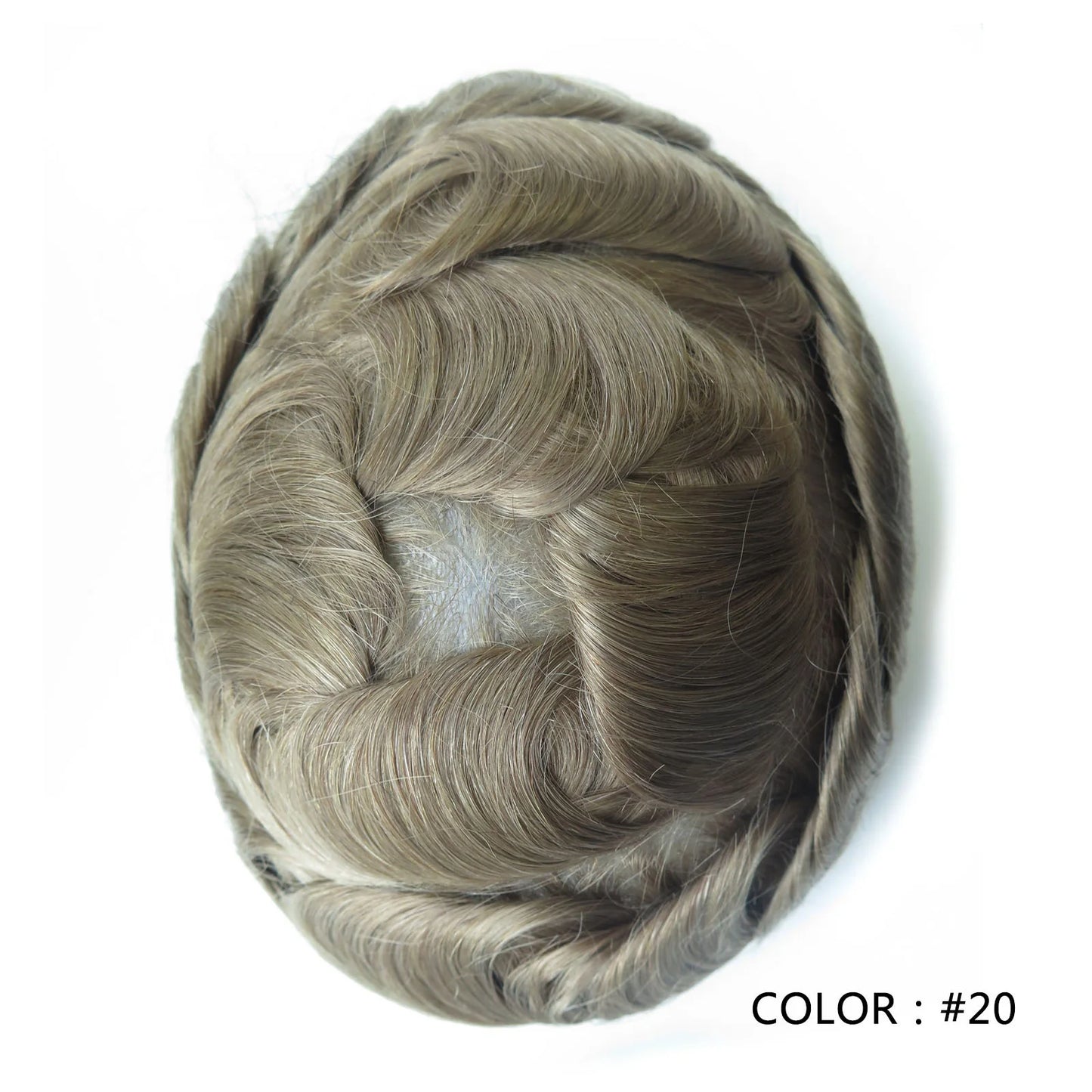 Full Swiss Lace base Blonde Hair toupee for Men indian remy hair Bleached Knots  Natural Hairline hair System for Man
