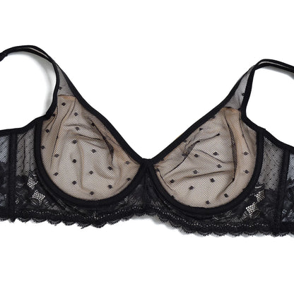YBCG New Ultra Thin Women Bra Sexy See Through Lace Bras Mesh Perspective Wire Transparent A B C D DD E DDD F 70 75 80 85 90 95