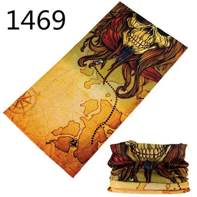 1401-1450 Magic Scarf Outdoor Sports Bicycle Headband Bike Cycling Bandana Neck Tube Warmer Bandanas Scraf Men Hiking Headband