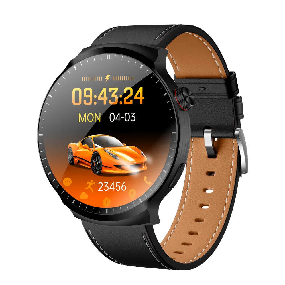 S80 MAX Men's Smart Watch 1.9inch Screen BT Call Wireless Charging Waterproof Sports Modes Blood Pressure NFC Smartwatch