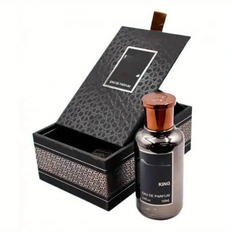 King Men's Eau De Parfum 3.4 Ounce EDP Spray with Gift Box-Luxury Cologne From China