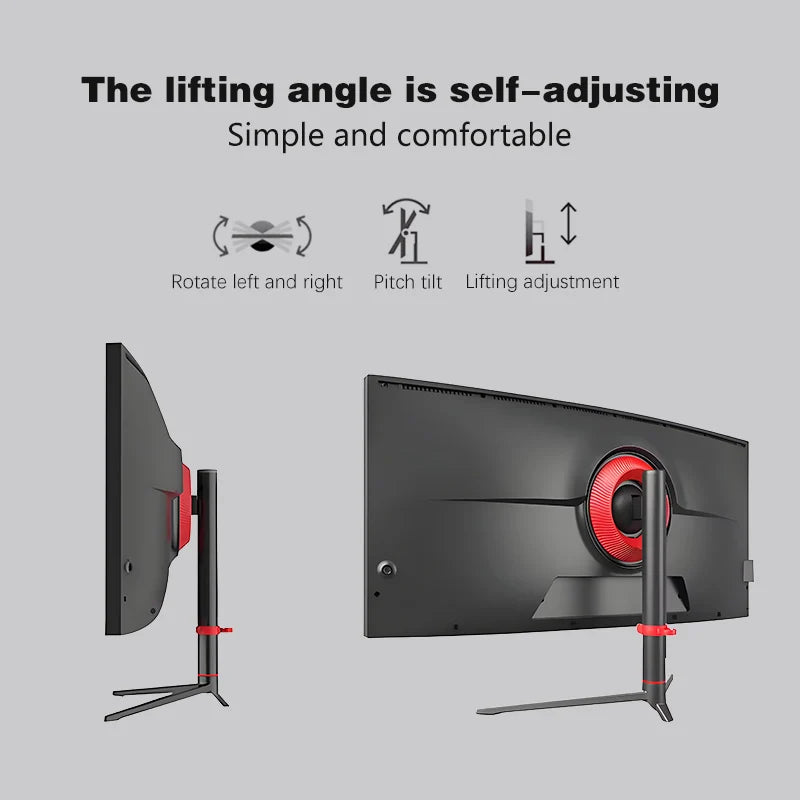 40-Inch Curved LED High Performance Gaming Monitor 75HZ 5K HDR400 for PC Computer Gamers and Office Use