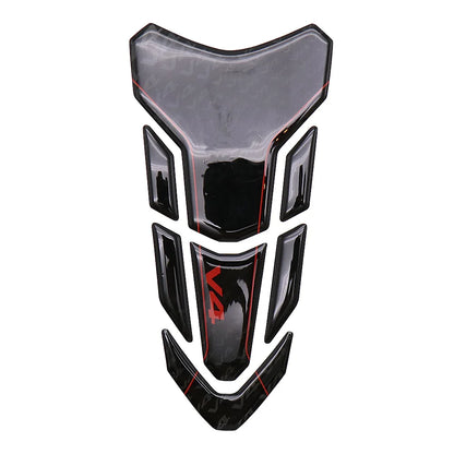 Motorcycle Sticker 3D Gel Fuel Tank Side Pad Fishbone Applique Moto Protection Board Kit FOR Ducati Streetfighter Panigale V4 S