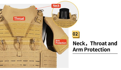 YAKEDA full protective plate carrier breathable wear vest training CS vest outdoor camping equipment molle Hunting vest