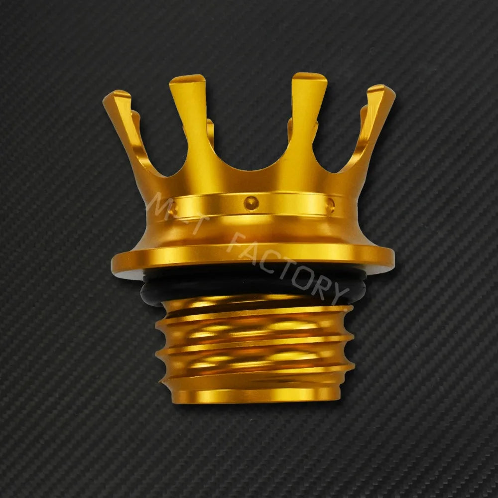 Motorcycle Gas Fuel Tank Cap Crown Style Tank Oil Cover For Harley Touring  Road King FLHR Sportster XL883 Softail Fat Boy Dyna