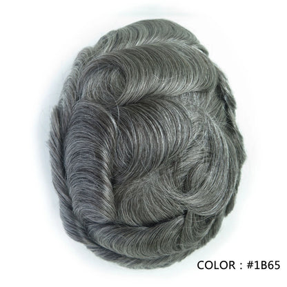 Full Swiss Lace base Blonde Hair toupee for Men indian remy hair Bleached Knots  Natural Hairline hair System for Man