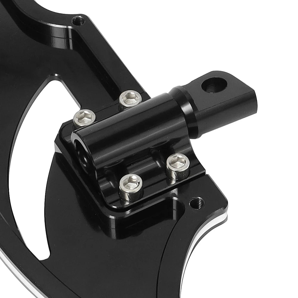 Motorcycle Floorboards Rear Foot Pegs Footrest Pedals Black/Chrome For Harley Touring Electra Glide Dyna Sportster XL883 XL1200