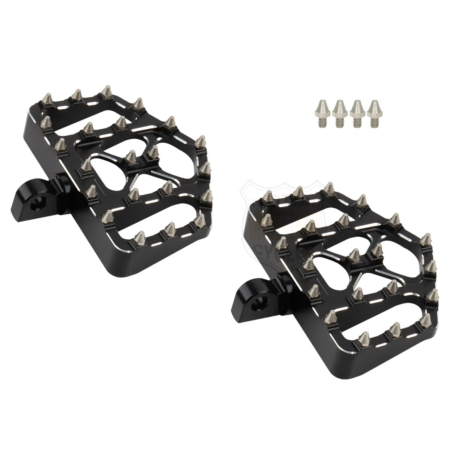 Wide Floorboards MX Foot Pegs Footrest Driver Pedals for Harley Touring Road King Street Glide 86-2023 Softail Fatboy Dyna FLD