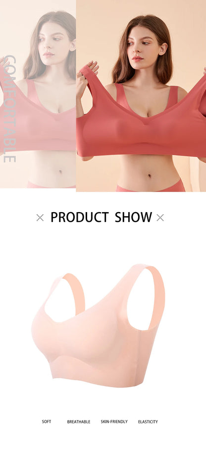FallSweet  Seamless Bras Push Up Bra for Women Wireless Comfort Underwear Sport Brassiere Femme Plus Size Bralette Sexy Lingerie