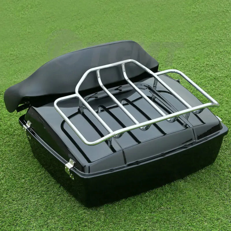 Motorcycle 10.7" Chopped Trunk Set For Harley Touring Road King Street Glide Electra Glide 1997-2013