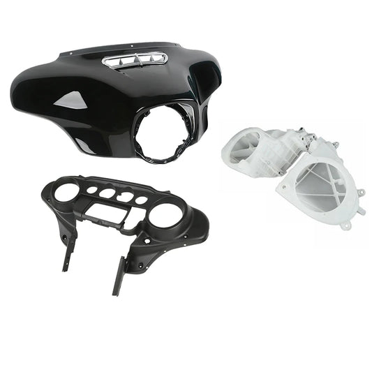 Motorcycle Batwing Inner Outer Fairing Speakers Cover For Harley Touring Road King Electra Glide Street Glide 2014-2024