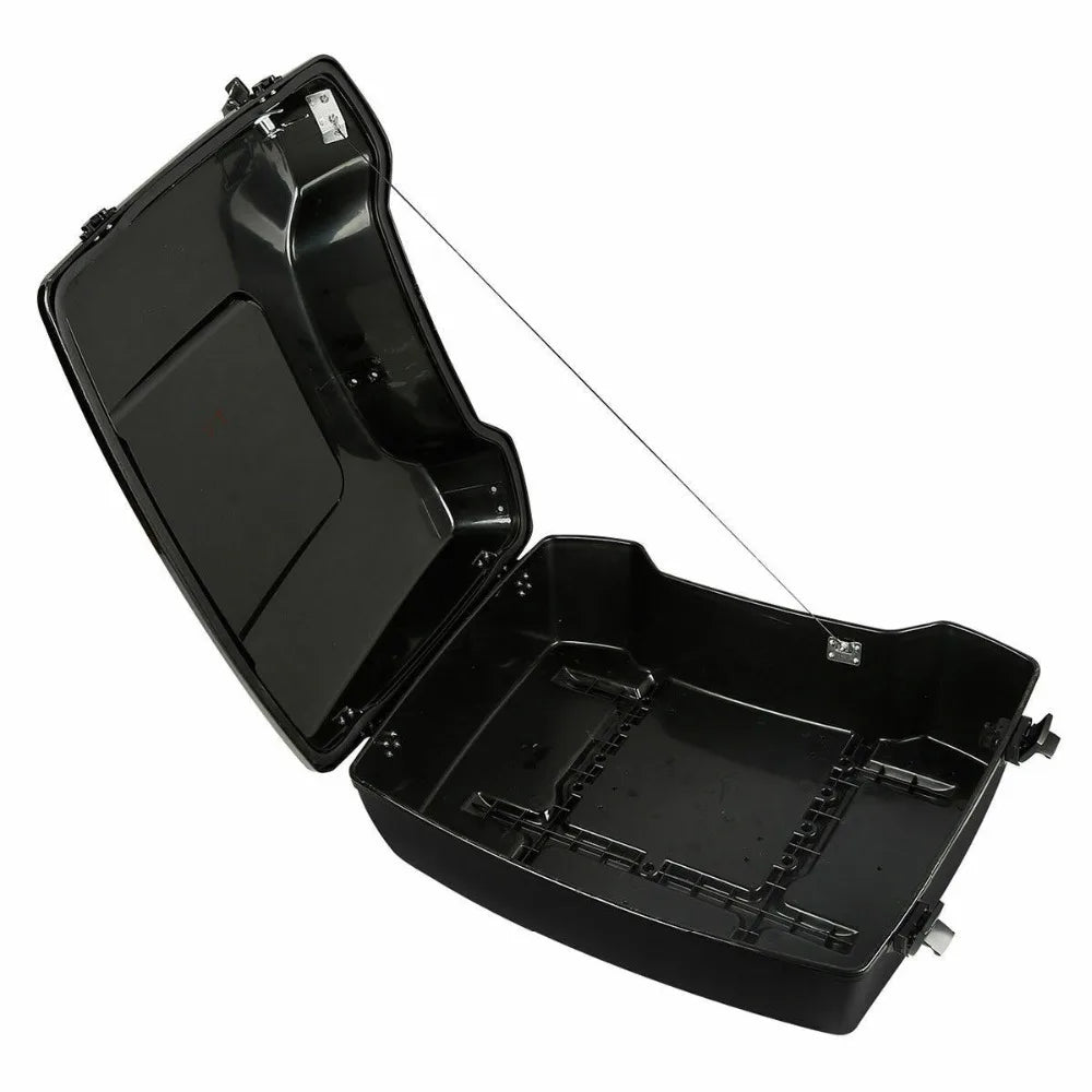 Motorcycle 10.7" Chopped Trunk Set For Harley Touring Road King Street Glide Electra Glide 1997-2013