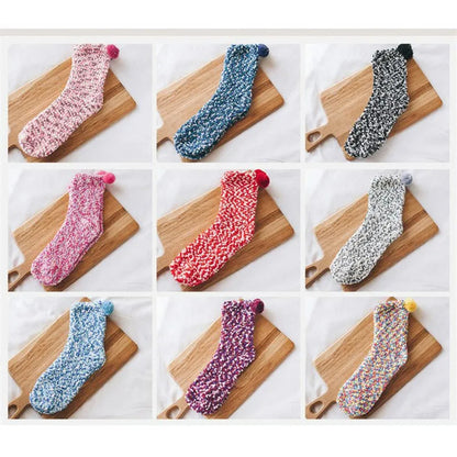 1 pair New fashion Harajuku fashion women Cake funny kawaii socks coral velvet cake floor socks chrysanthemum yarn sleep socks